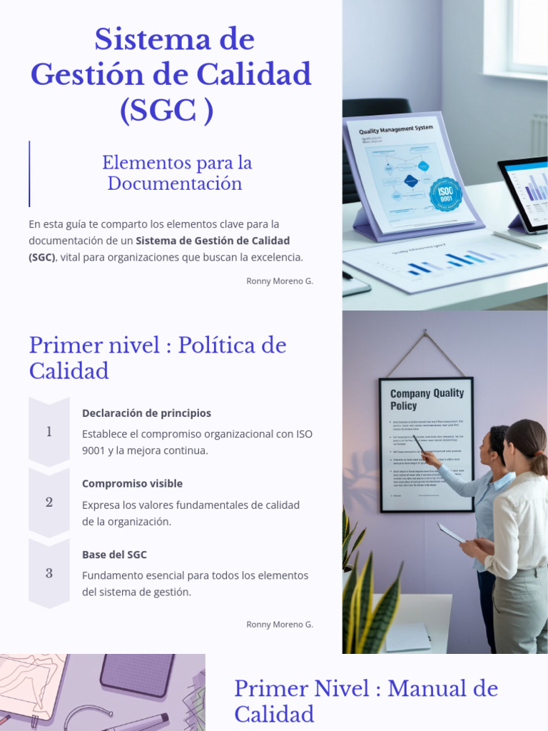 Elementos para La Documentación ISO 9001 | PDF | Sistema de manejo de ...