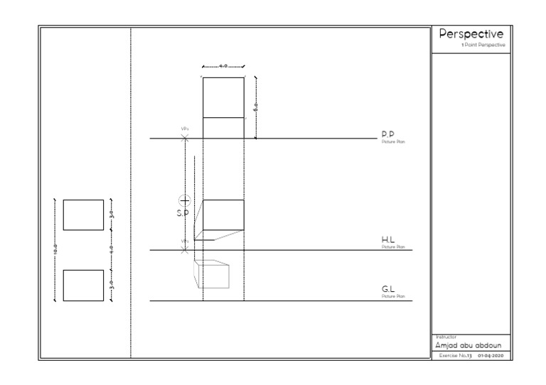 One-Point Perspective Drawing Guide | PDF