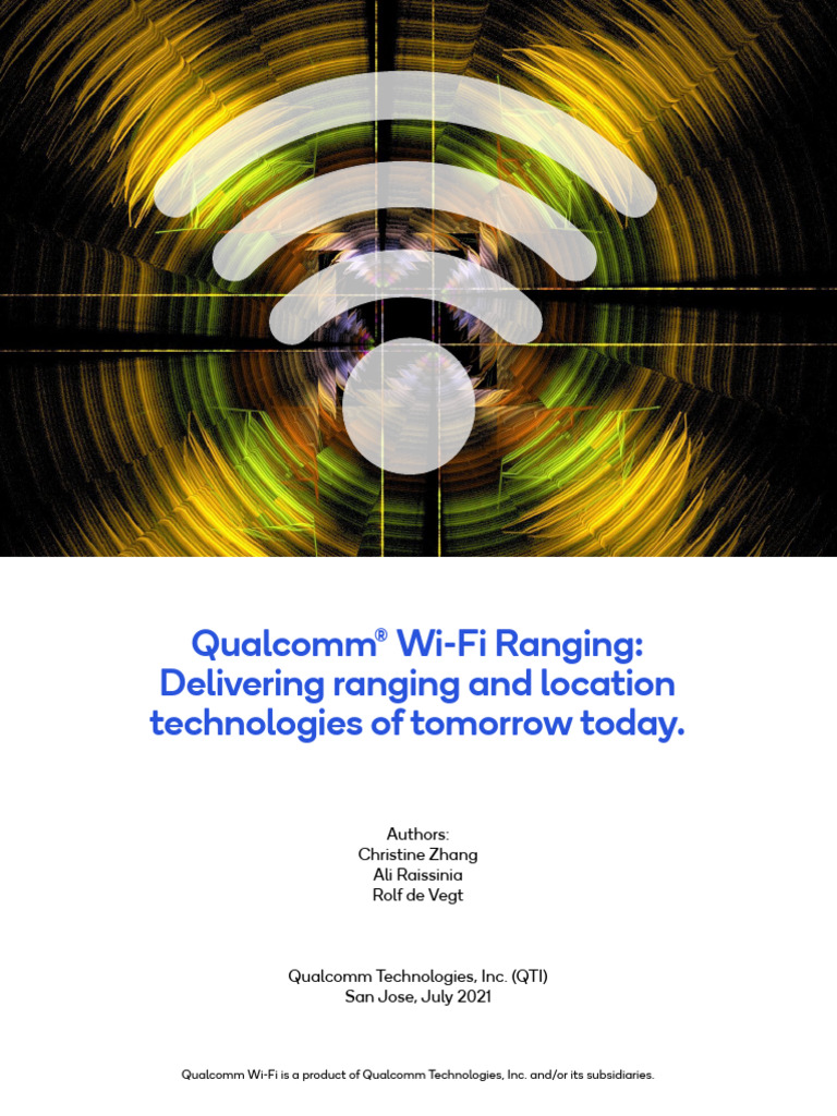 Qualcomm Wi Fi Ranging White Paper | PDF | Wi Fi | Kalman Filter