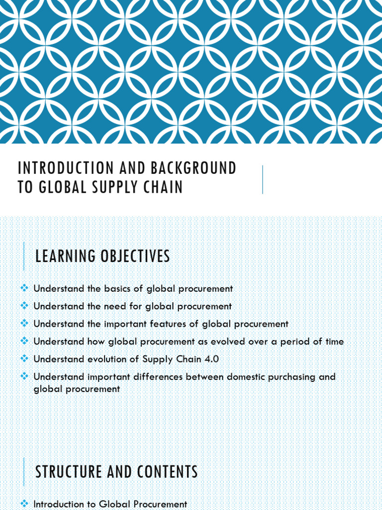Global Procurement and Supply Chain Insights | PDF | Procurement ...