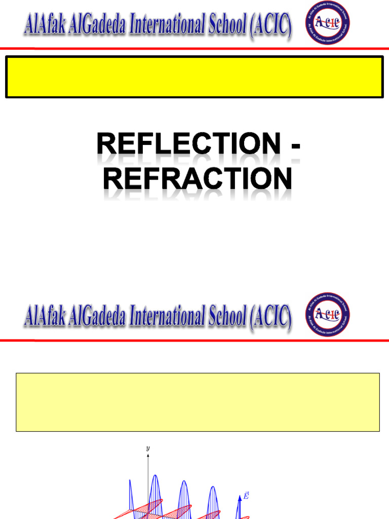 2-Reflection and Refraction | PDF | Refraction | Waves