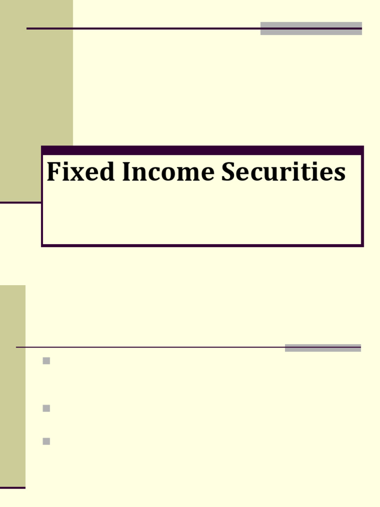 Chapter 4 (1) | PDF | Bonds (Finance) | Fixed Income