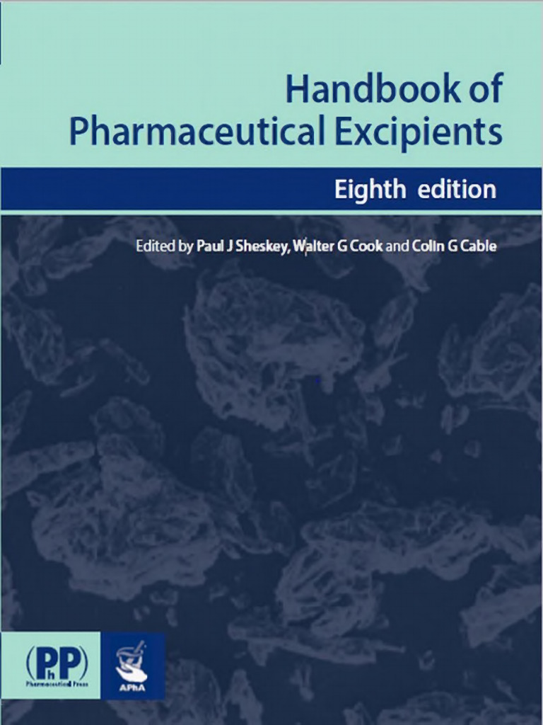 Handbook of Pharmaceutical Excipients 8th Edition | PDF | Acid ...