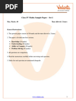 Class 4 Maths Sample Paper Set 2 | PDF | Decimal | Arithmetic