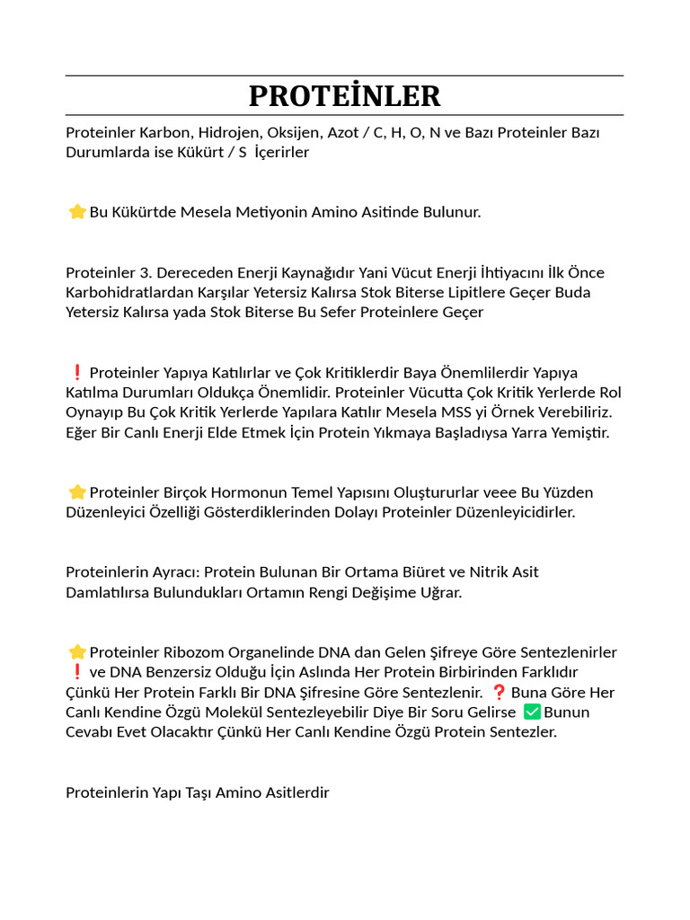 Proteinler | PDF