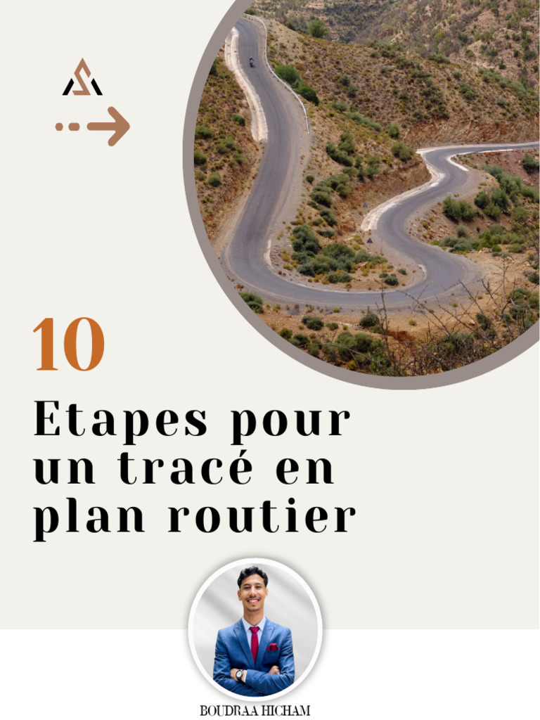 Étapes du tracé routier en plan | PDF | Route | Tangente (géométrie)