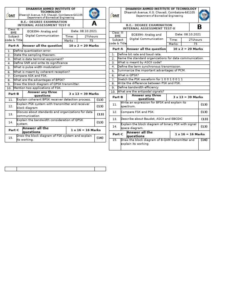 ADC IAT 2 Final | PDF | Electronics | Radio