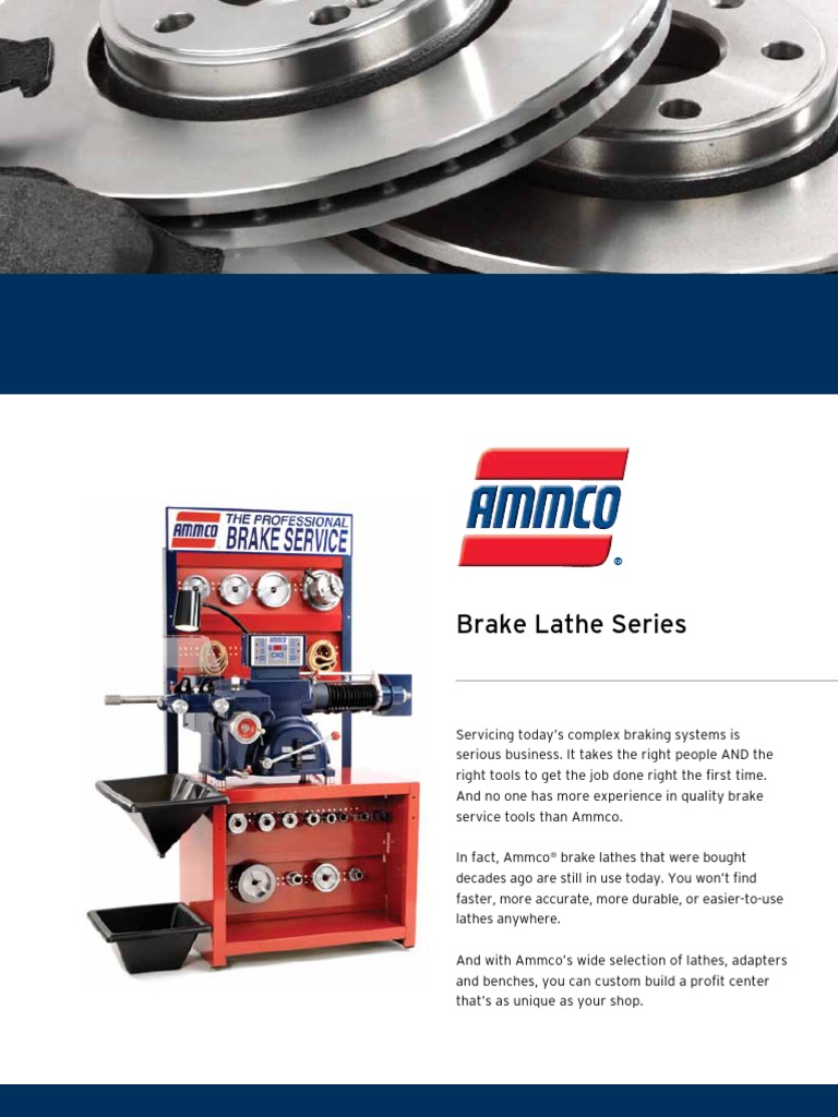 Ammco Brake Lathe Series 941046 Machining Mechanical Engineering