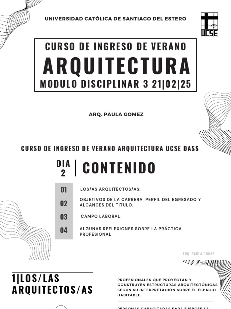 Dia3 210225 Cursillo Arquitectura Ucse | PDF | Arquitecto | Diseño