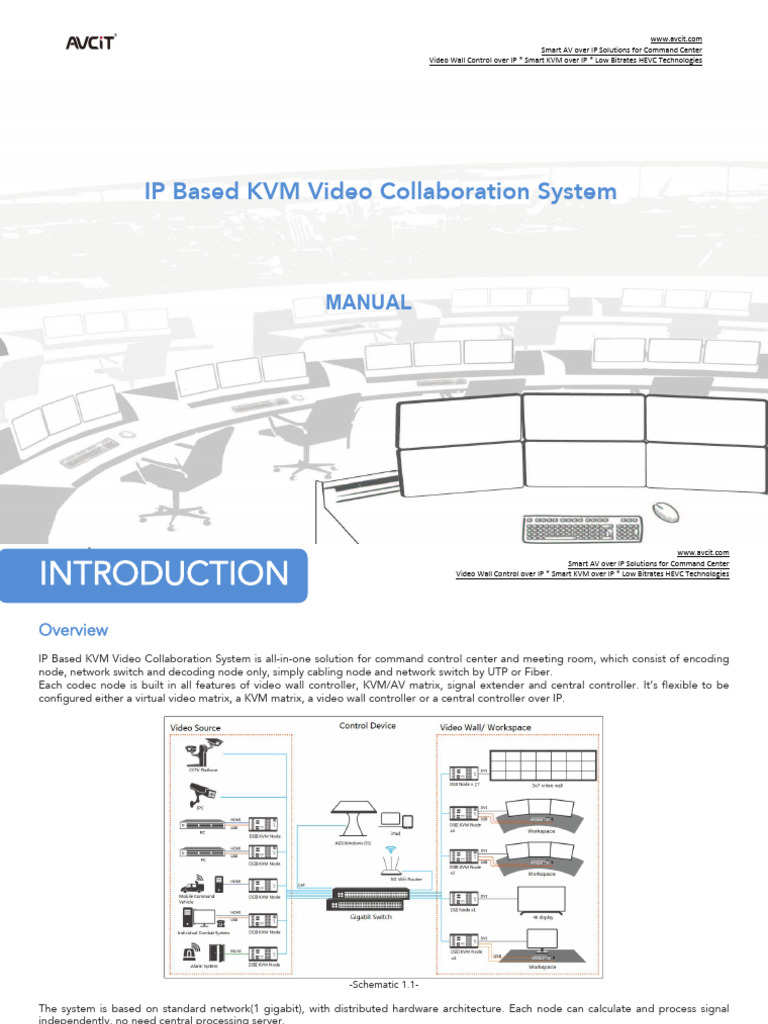 AVCiT KVM System Setup Guide | PDF | Computer Keyboard | Cursor (User ...
