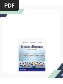 International Economics Theory and Policy 11th Edition Krugman Solutions Manual - Latest Version With All Chapters Is Now Ready