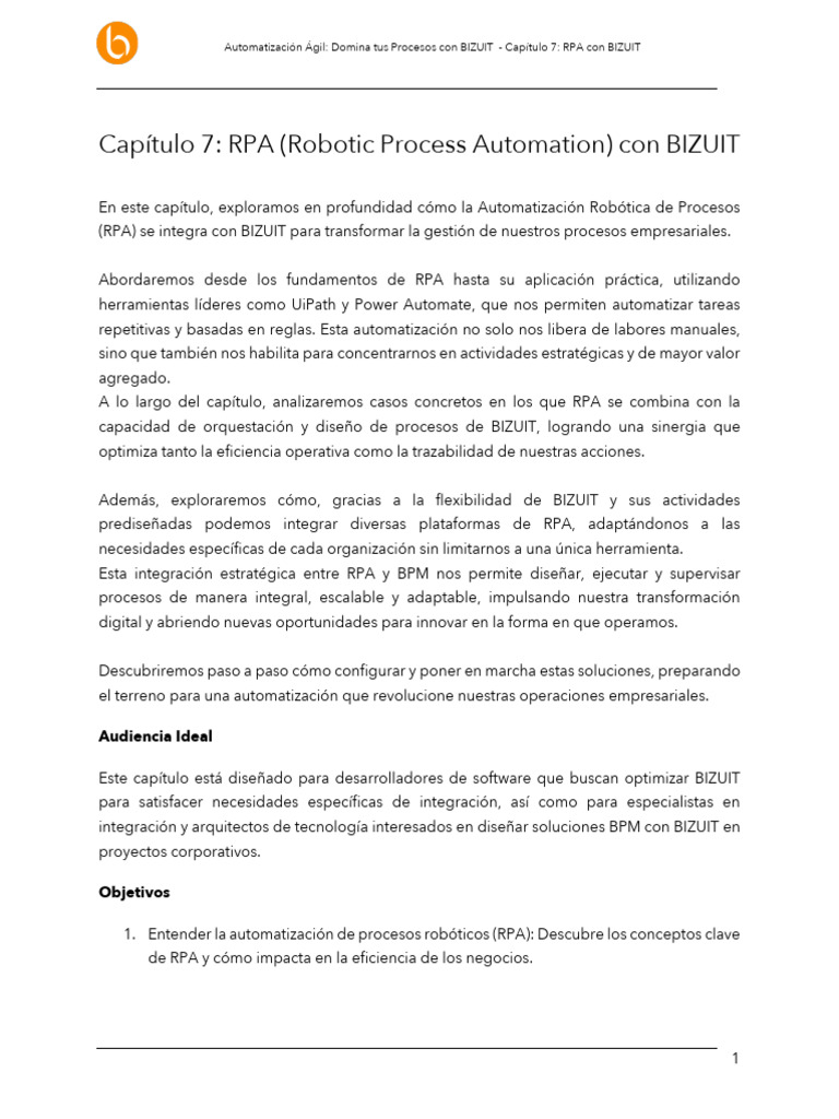 Capitulo07-RPA Con BIZUIT | PDF | Servidor SQL de Microsoft | Procesos ...
