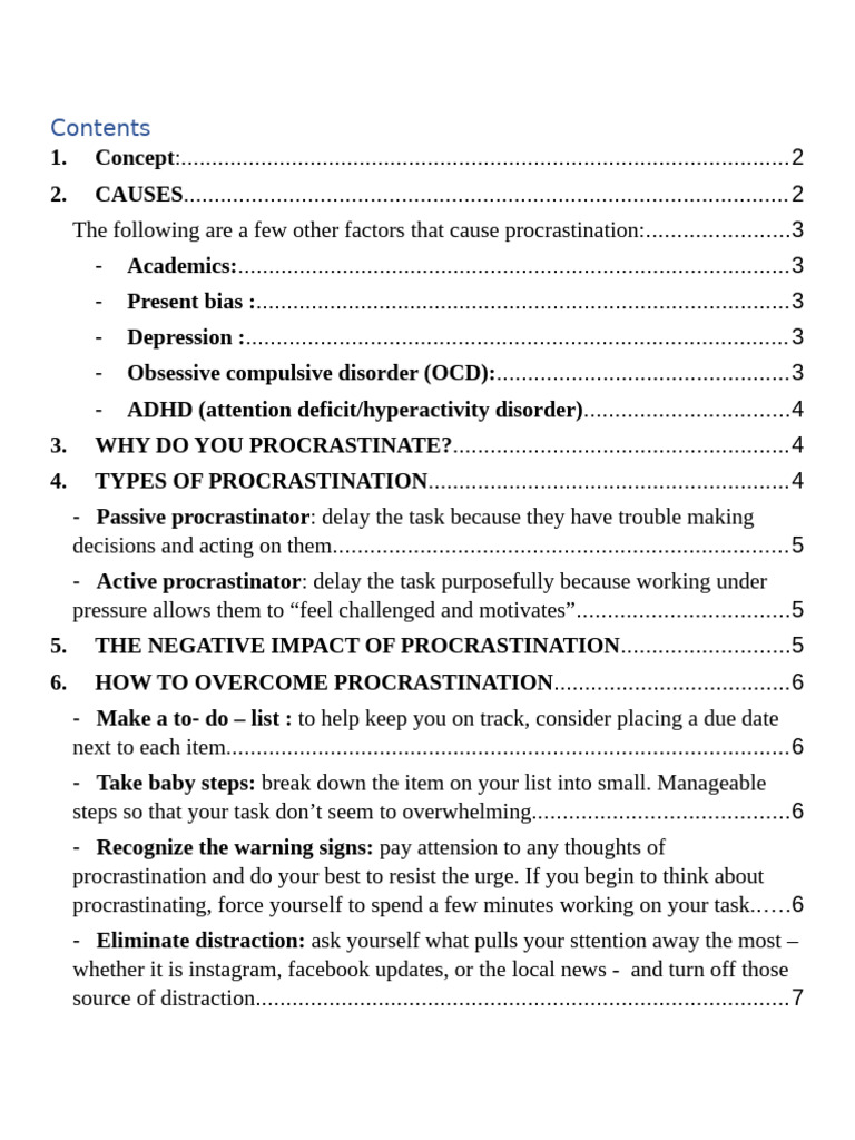 Why Procrastination Happens and How To Overcome It | PDF | Professional ...