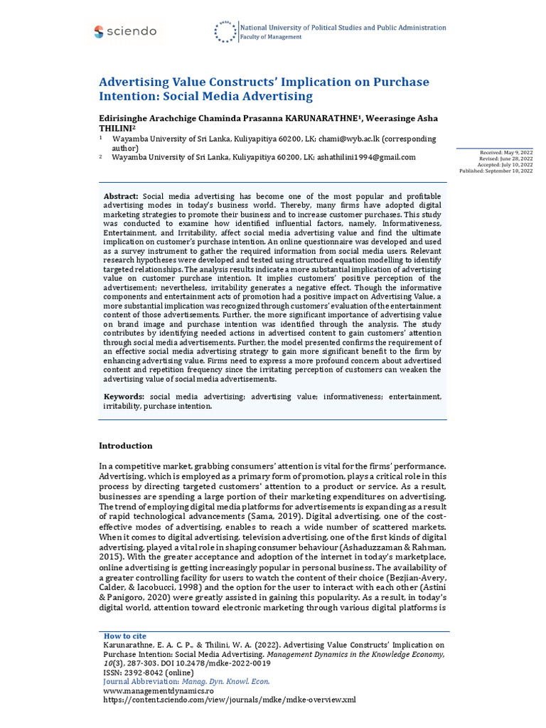10.2478 - Mdke 2022 0019 | PDF | Social Media | Popular Culture & Media ...