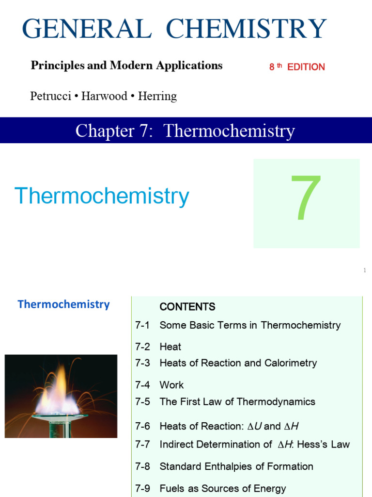 Thermochemistry Basics and Applications | PDF | Calorie | Heat