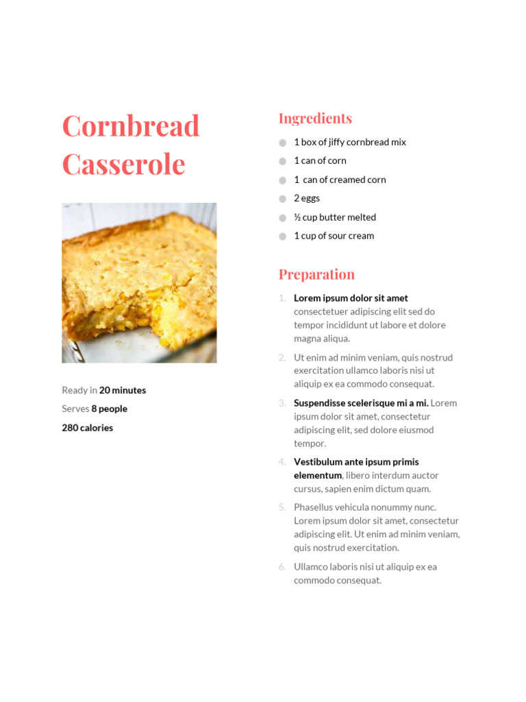 Recipe | PDF