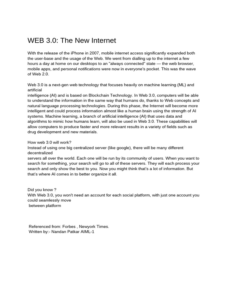 Web 3 | PDF