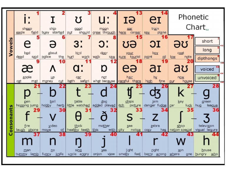 Phonetic Chart - Modified | PDF