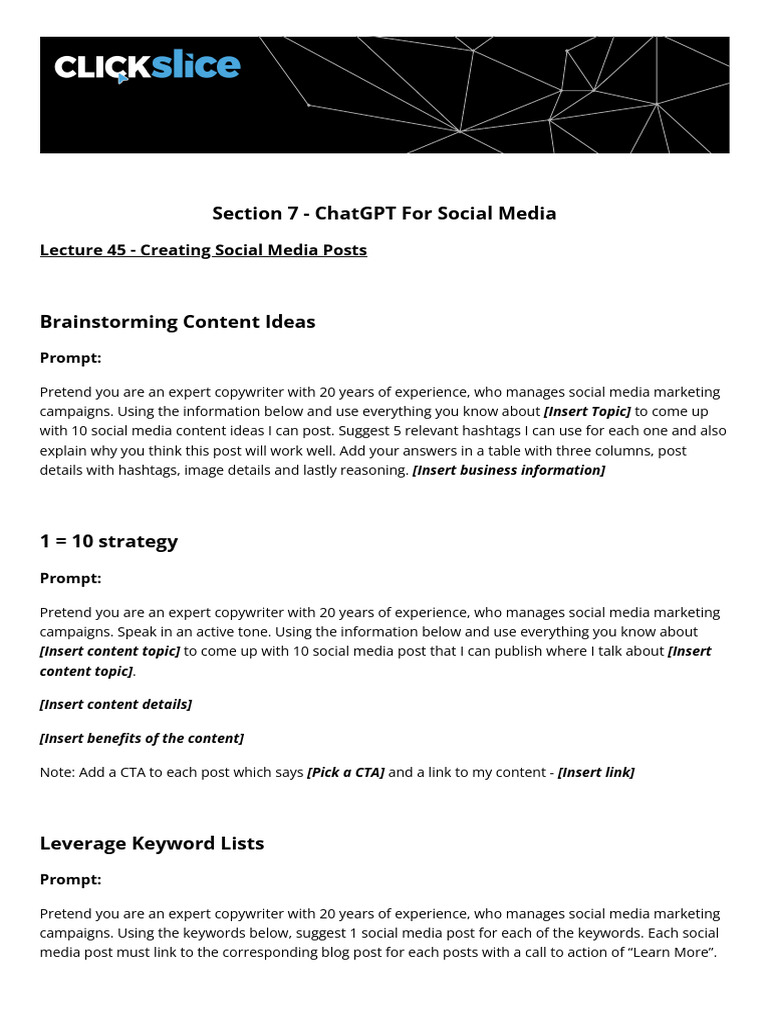7+ +ChatGPT+for+Social+Media+(Udemy) | PDF | Social Media Marketing ...