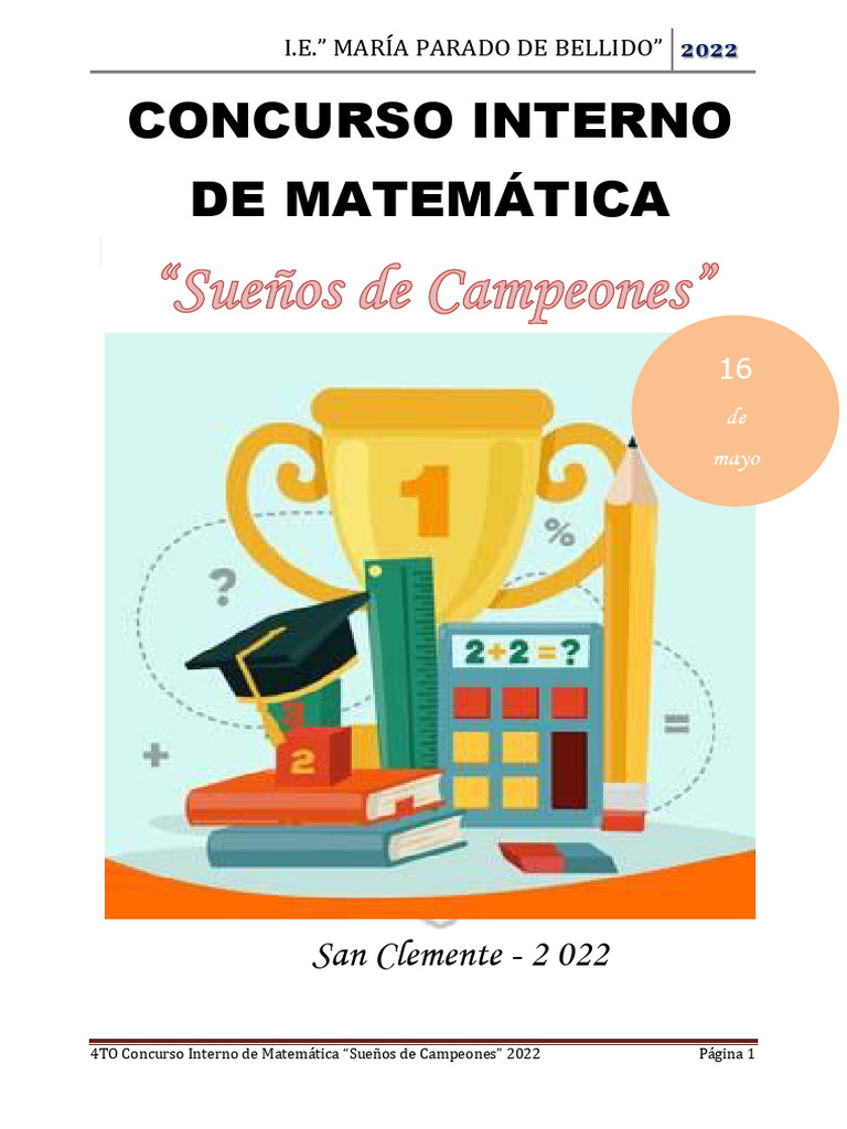 Bases Matematica 2022 | PDF | Escuelas | Aprendizaje