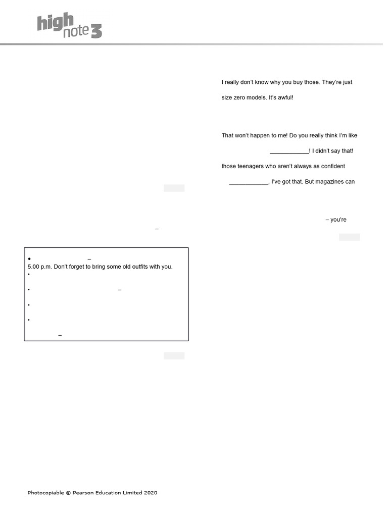 Fashion Unit Test: Listening & Reading | PDF | Clothing | Fashion