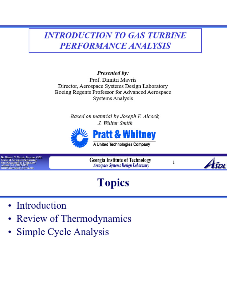 Gas Turbine Performance Analysis | PDF | Fluid Dynamics | Heat