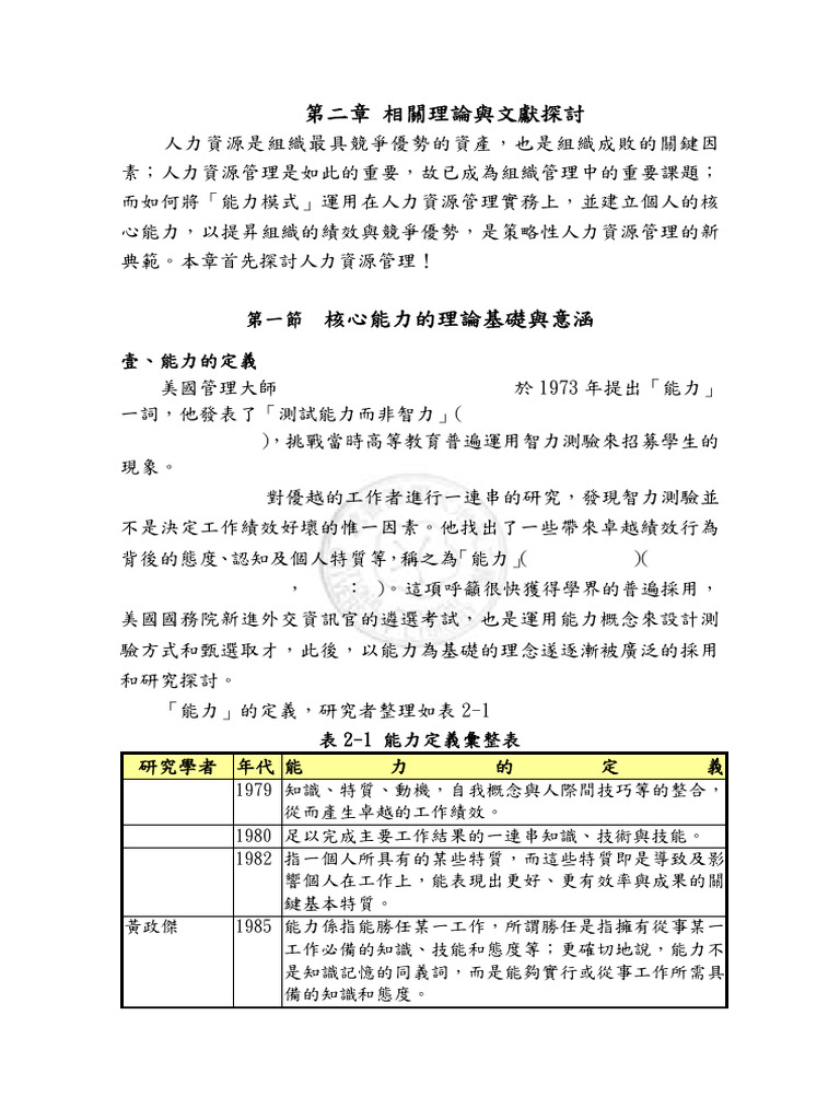 行政主管人員的核心資格條件| PDF