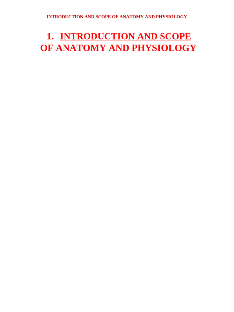 Anatomy and Physiology Overview | PDF | Human Body | Peritoneum