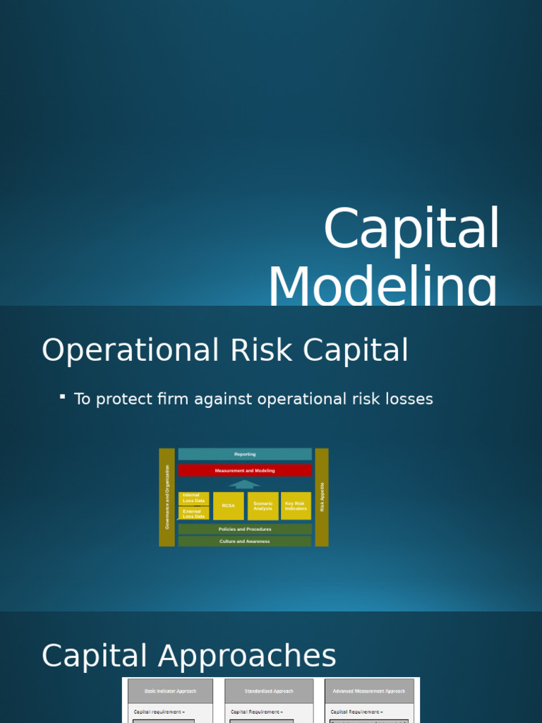 Operational Risk Capital Approaches | PDF | Operational Risk | Risk