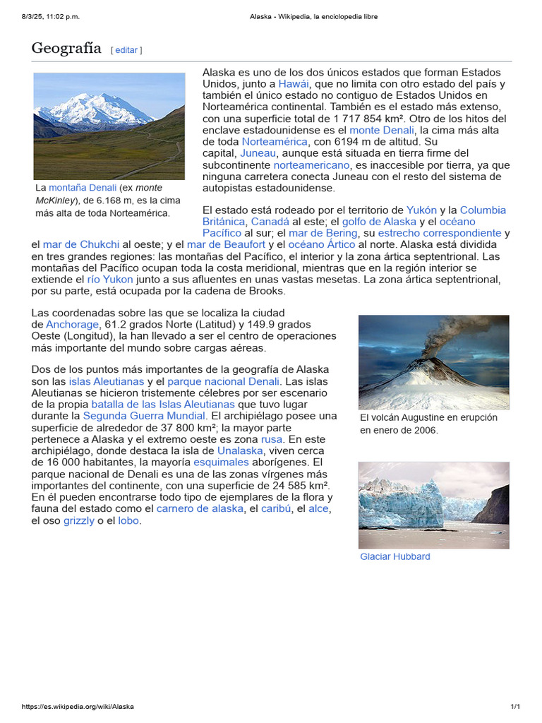 Geografía y regiones de Alaska | PDF | Alaska | Geografía