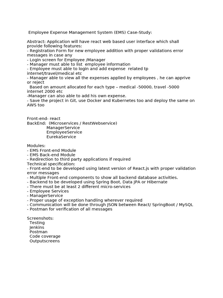 eExpense | PDF