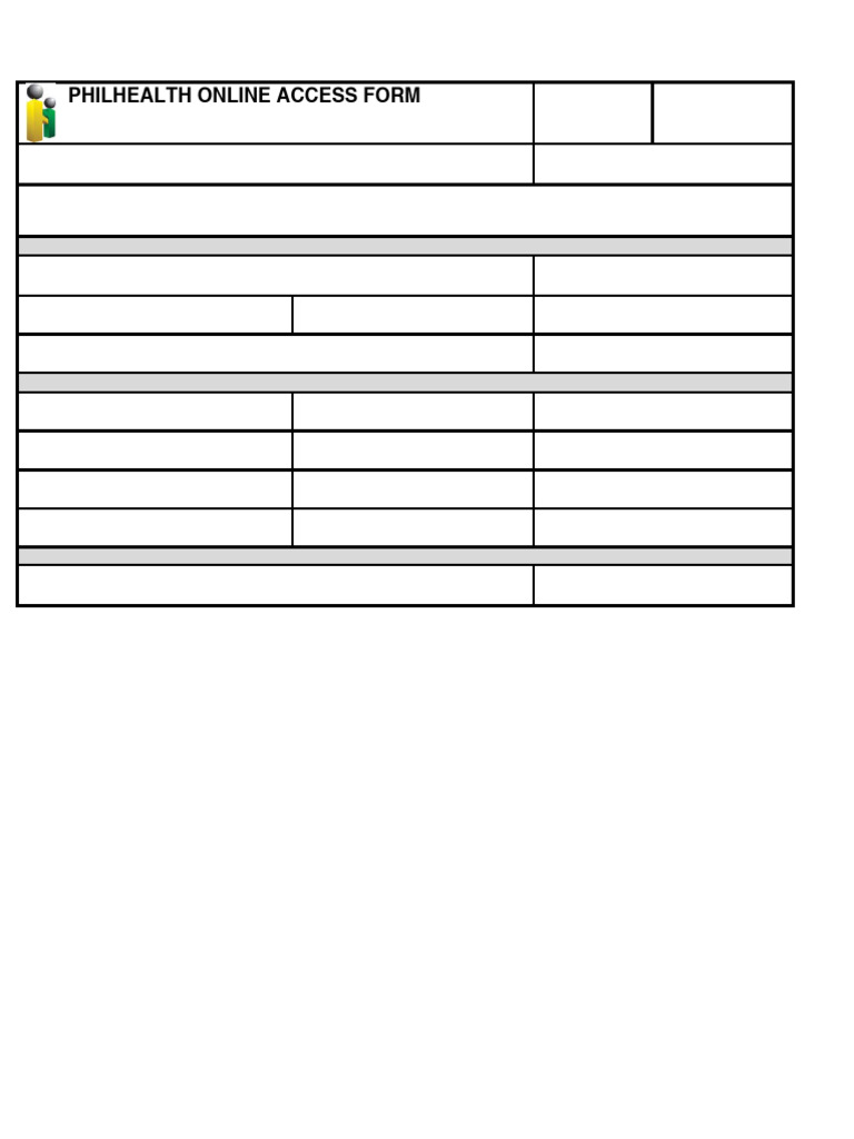 PhilHealth Online Access Form Template | PDF
