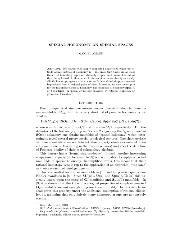 1403.1442v1 | PDF | Manifold | Mathematical Structures