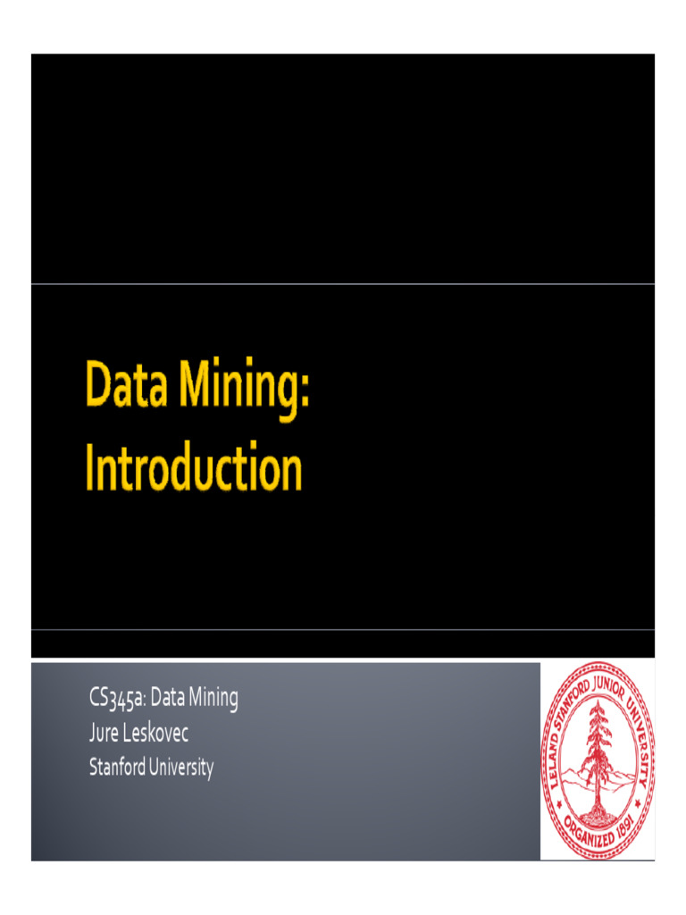 01-intro | PDF | Machine Learning | Data Mining
