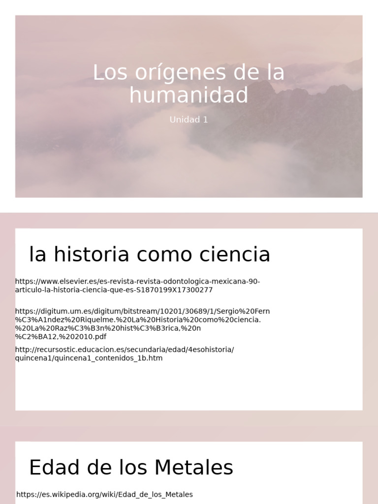 Los Orígenes de La Humanidad | PDF
