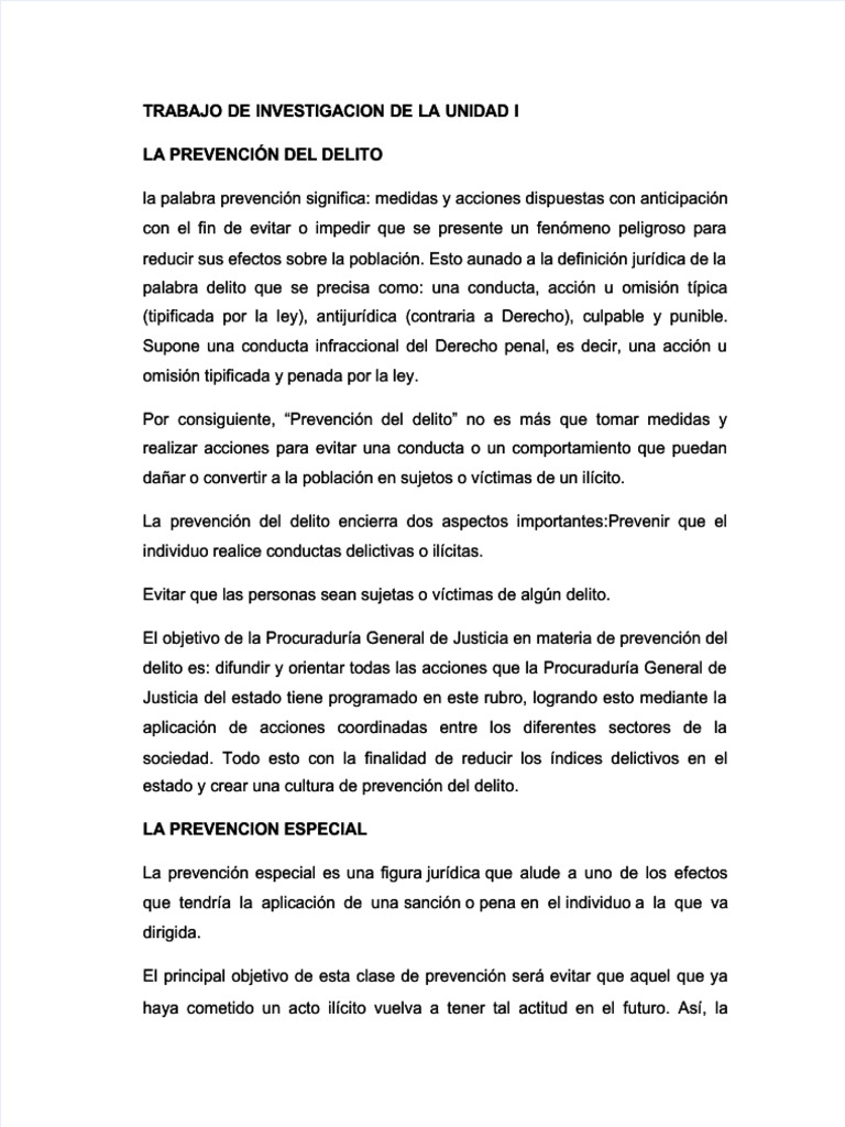 PDF La Prevencion Del Delito Compress | PDF | Castigos | Asistencia ...