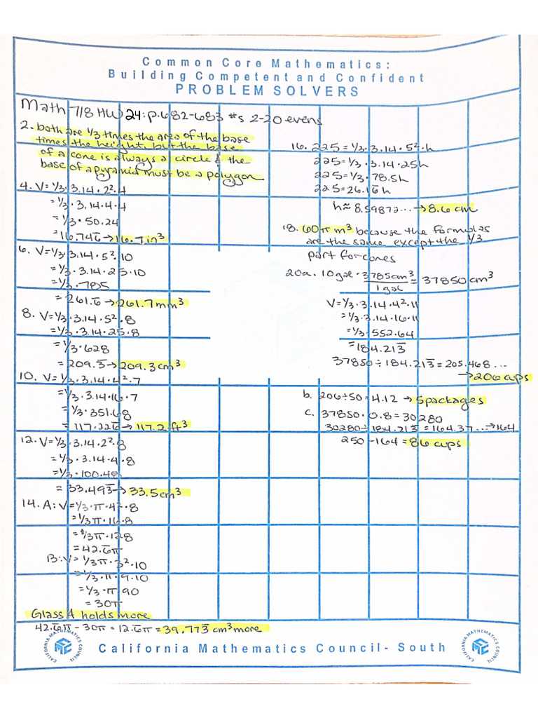 HW 24 Solutions | PDF