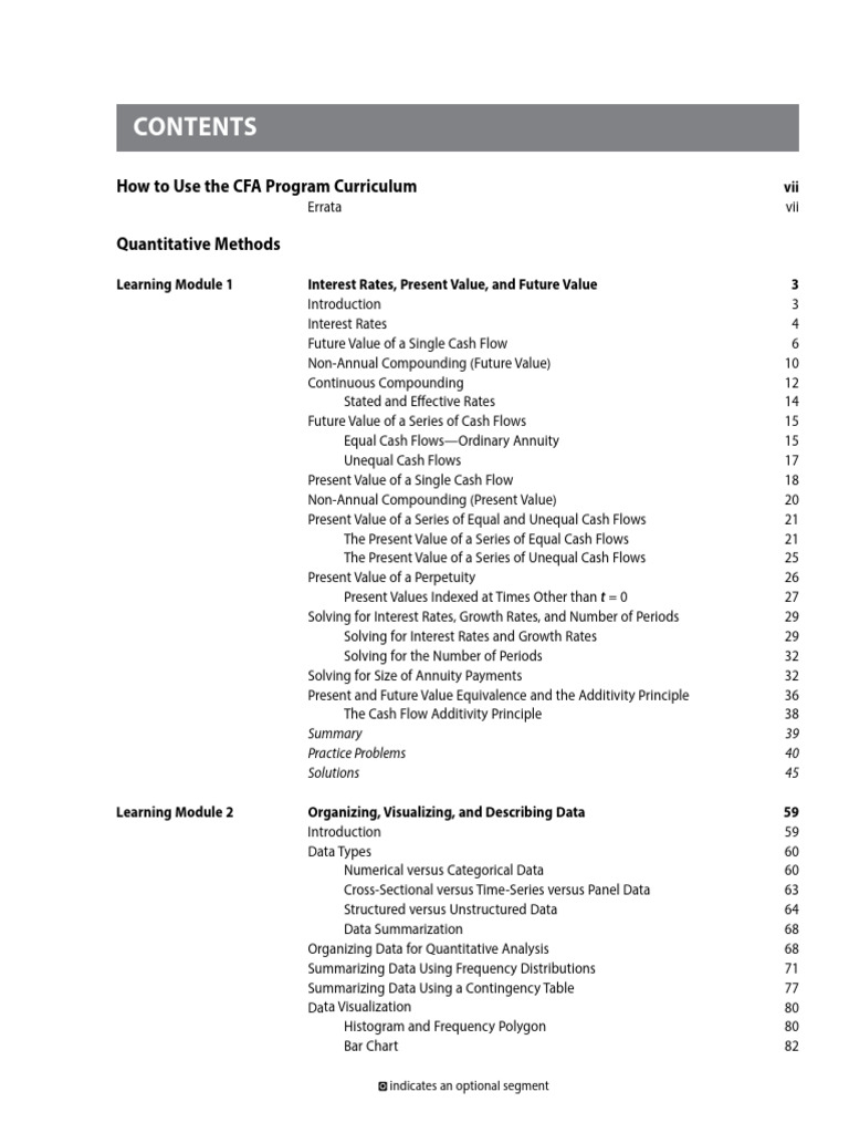 CFA Level 1: Quantitative Methods Guide | PDF | Quantile | Probability ...