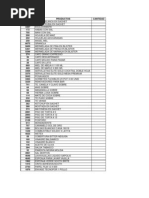 Lista de Códigos PLU de Frutas y Verduras | PDF | Vegetales | Agricultura