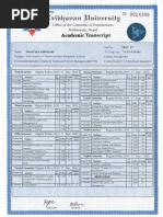 Bachelor's Degree Transcript Sample | PDF