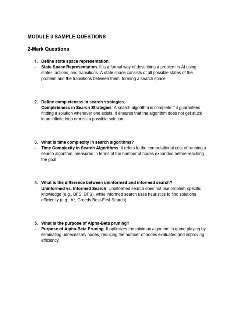 AI Search Strategies and Concepts Explained | PDF | Algorithms And Data ...
