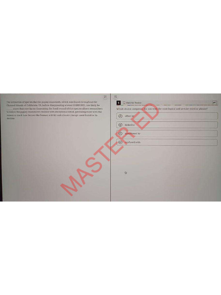 SAT 8 March VERBAL (Master ED) | PDF