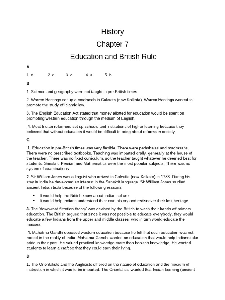 History Education and British Rule | PDF | British Raj