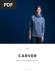 CARVER Womens Cabled Raglan Pullover