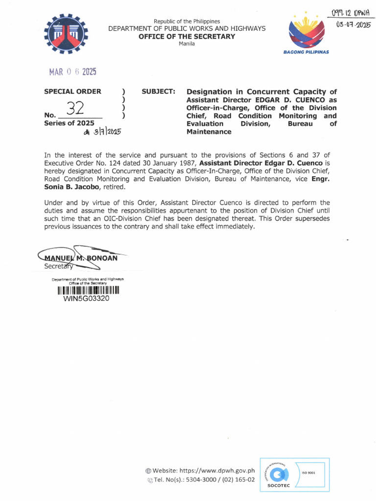 Special Order | PDF