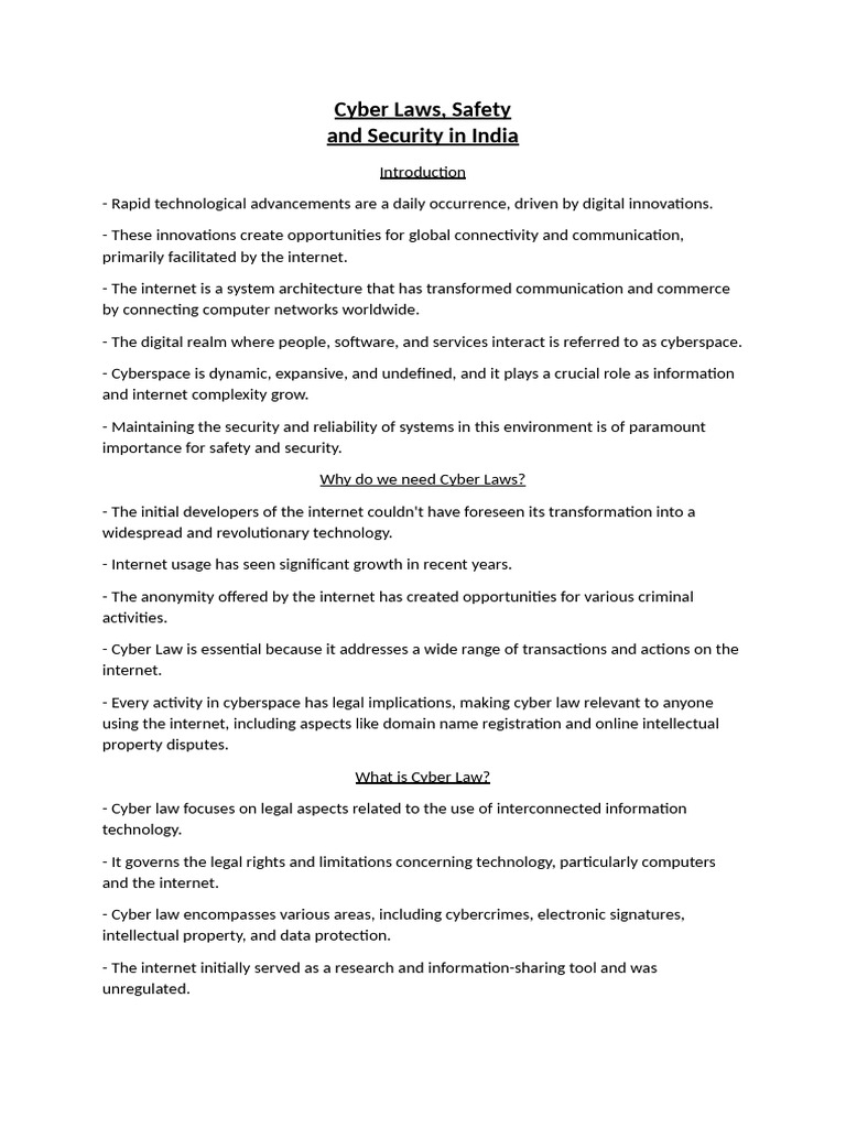 Cybercrime Laws in India: Overview | PDF | Cybercrime | Computer Security