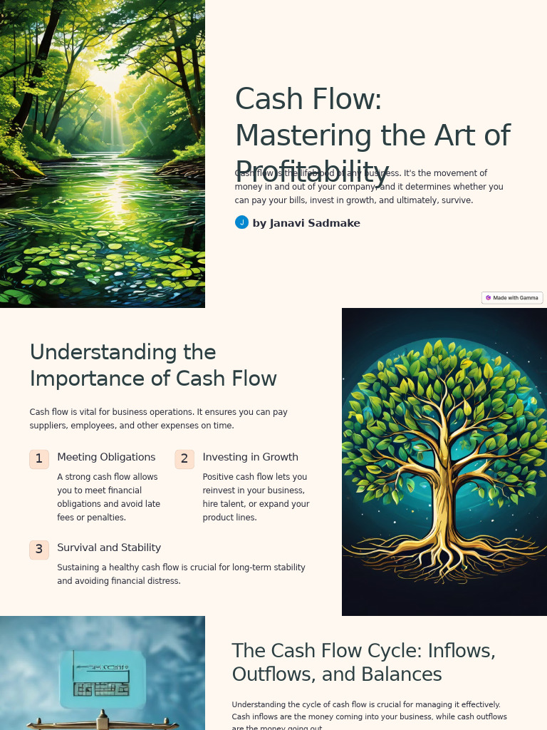 Cash Flow Mastering The Art of Profitability | PDF | Expense | Cash