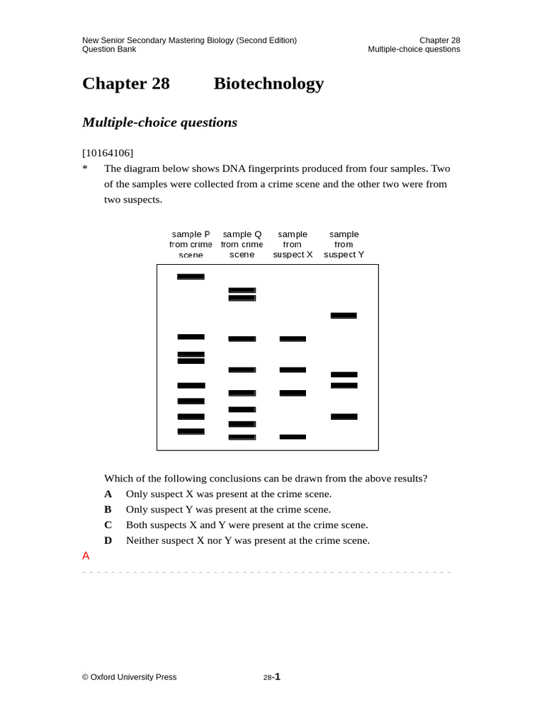 Biotechnology Question Bank for Biology | PDF | Genetics | Genetic ...