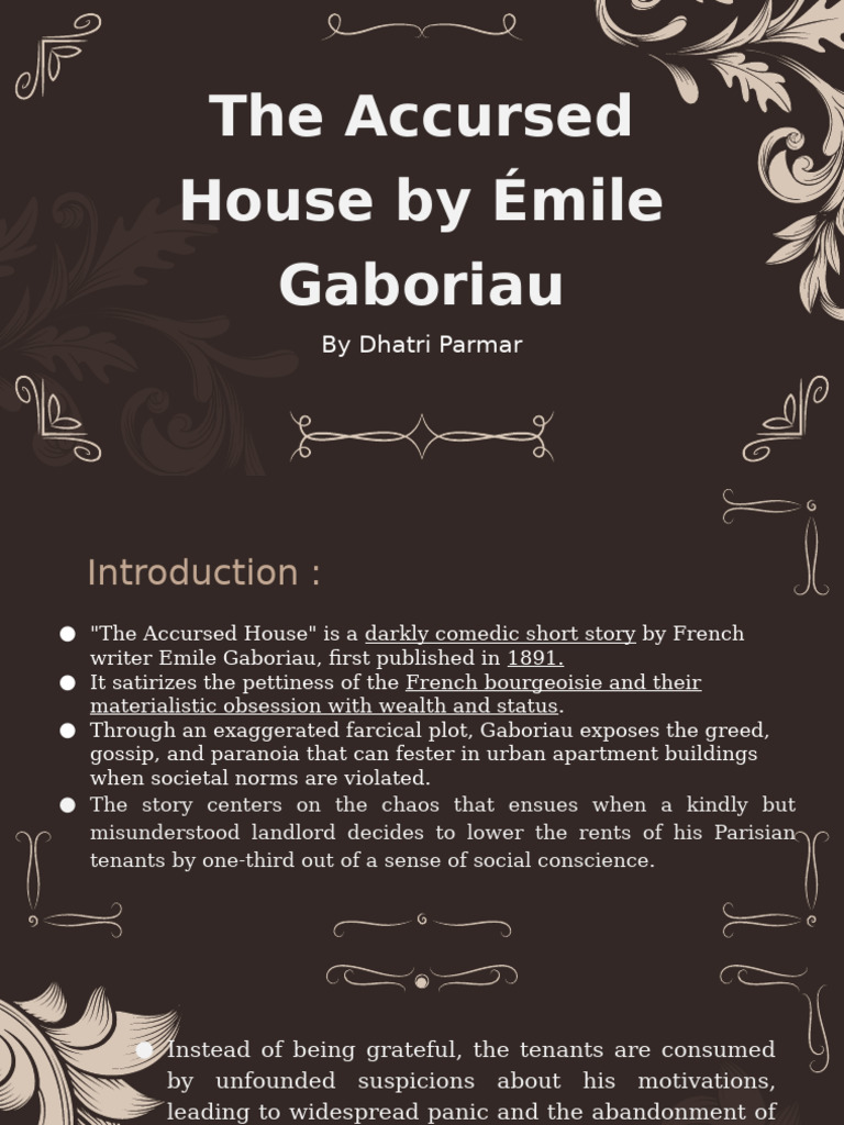 The Accursed House by Émile Gaboriau | PDF | Social Psychology