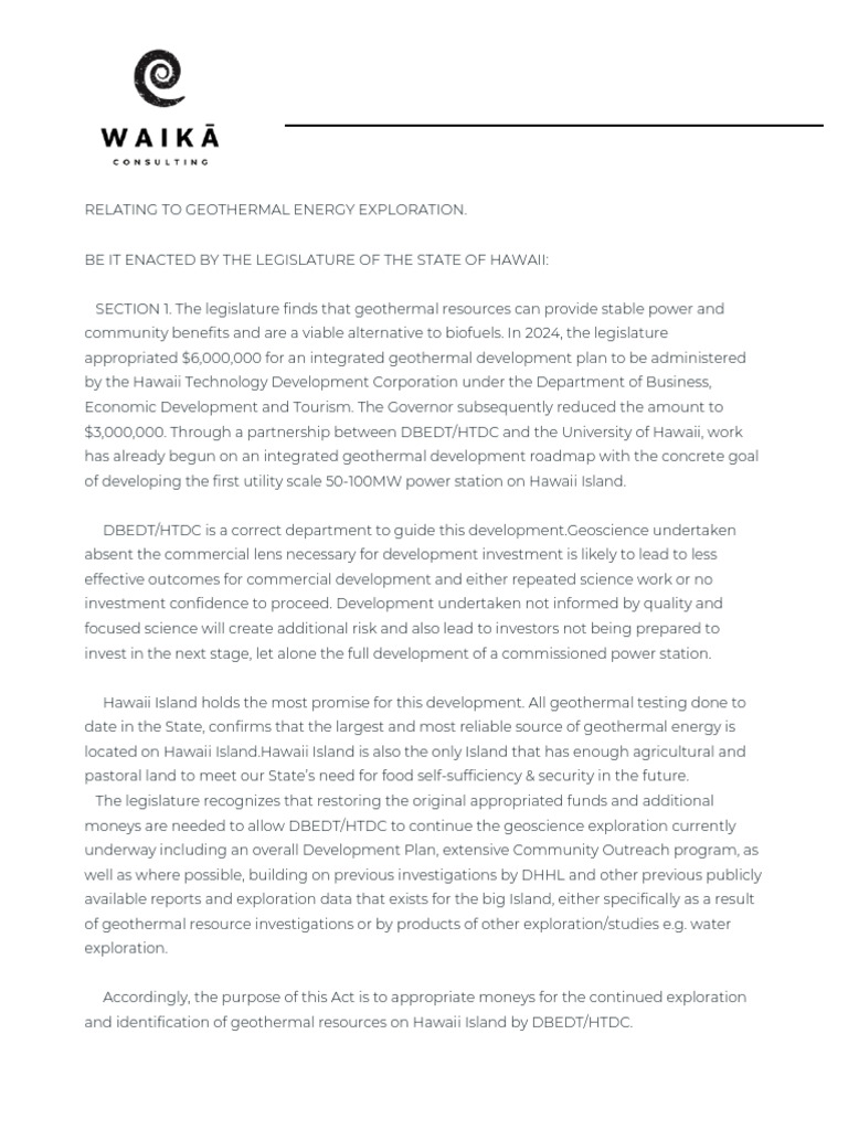 4 - FINAL DRAFT Waikā Legislative Bill Language (Jan 2025) | PDF | Fund ...